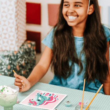 Elle Crée Kid's Mini Paint - by - Number Kit - Carousel Unicorn - Elle Cree (She Creates)