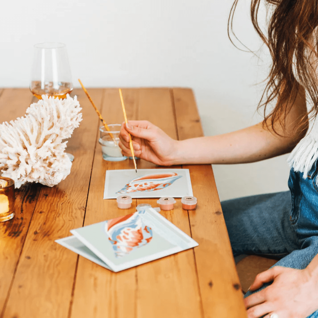 Elle Crée Mini Paint By Numbers Kit - Voluta Shell - Elle Cree (She Creates)