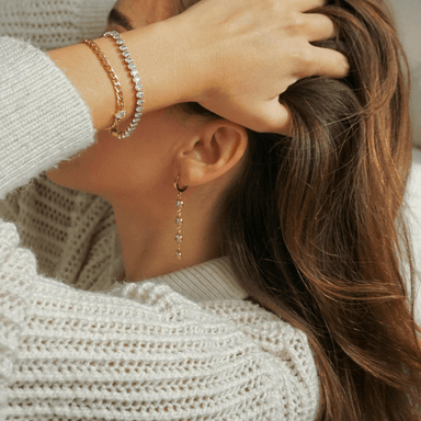 Ellie Vail Cadence Huggie Drop Earrings - Ellie Vail