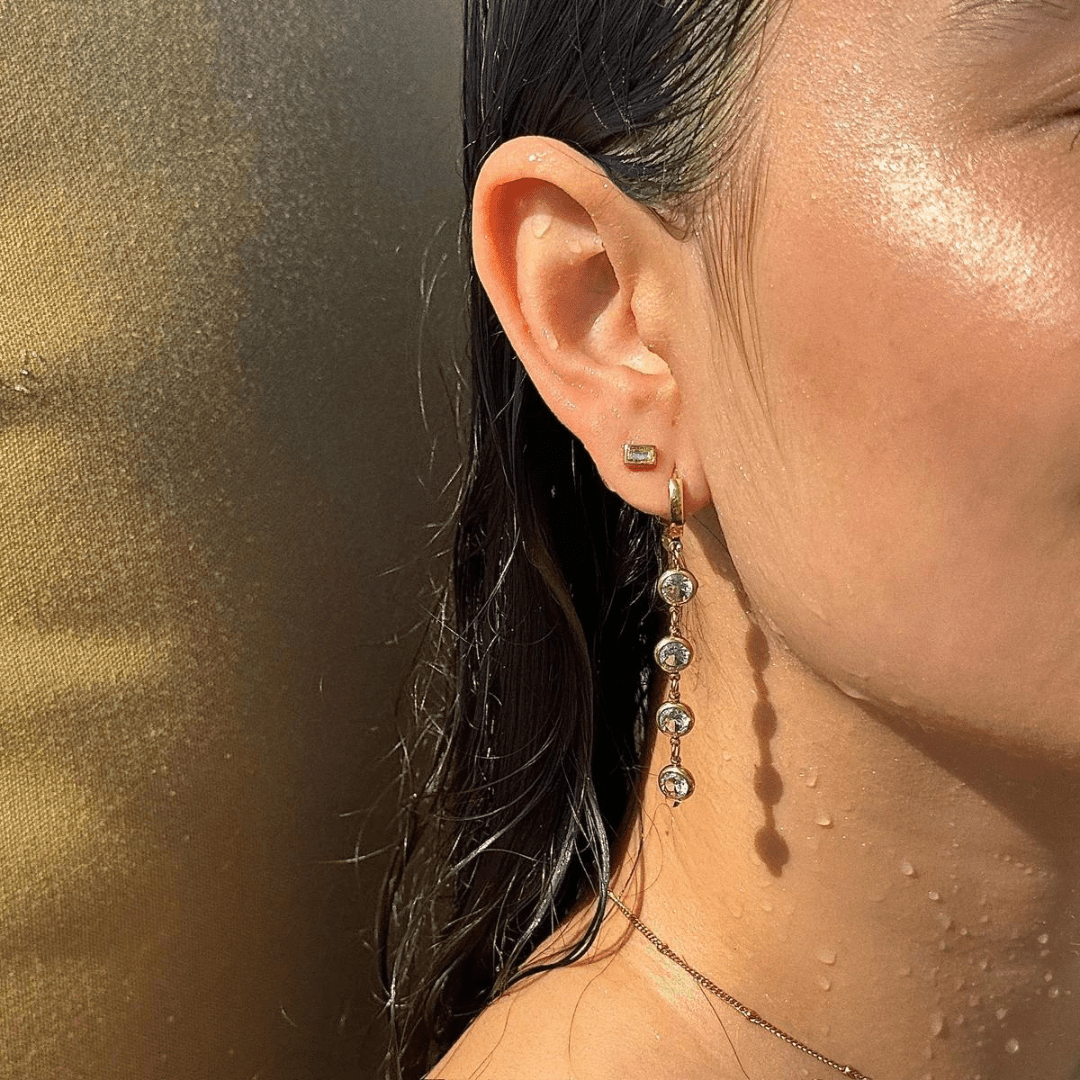 Ellie Vail Cadence Huggie Drop Earrings - Ellie Vail