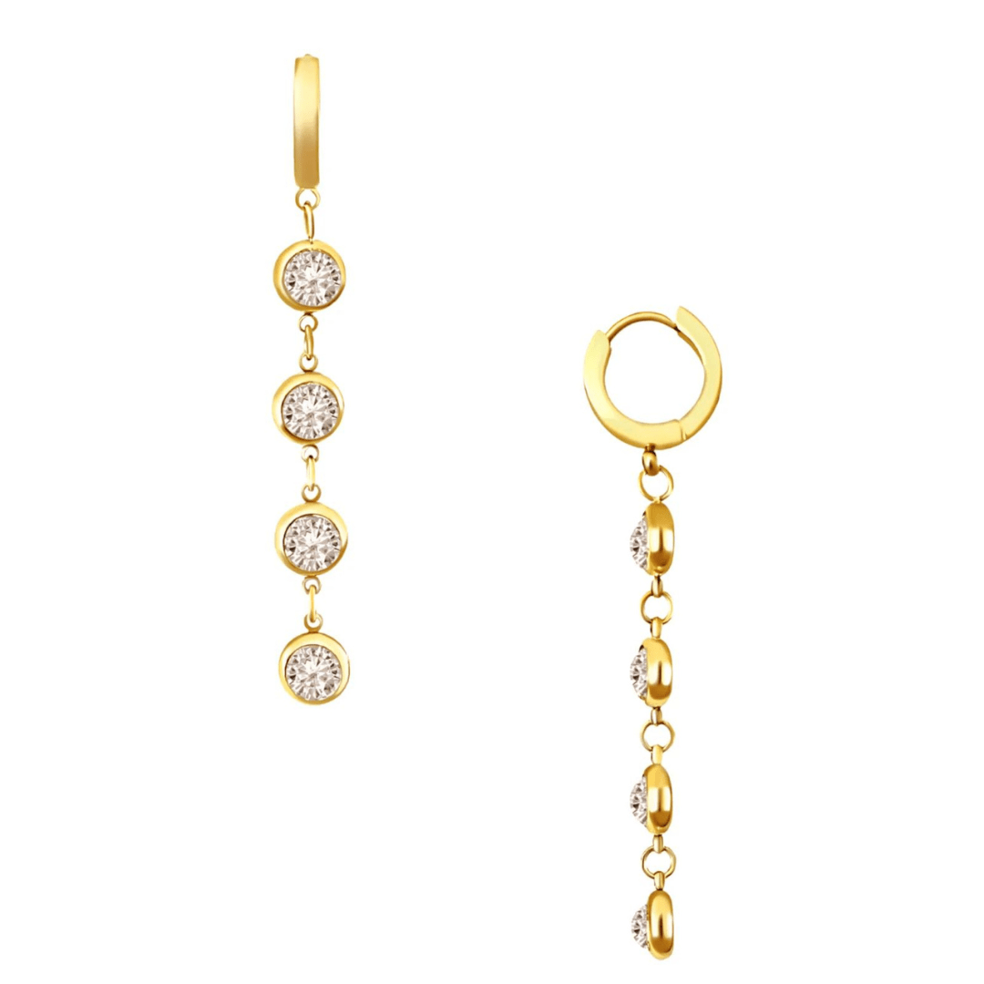 Ellie Vail Cadence Huggie Drop Earrings - Ellie Vail
