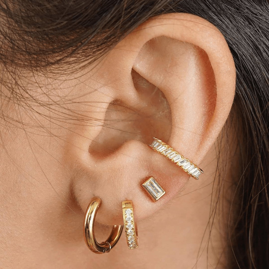 Ellie Vail Erin Huggie Hoop Earrings - Ellie Vail