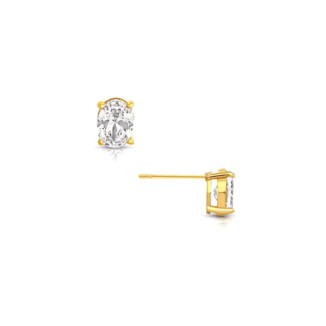 Ellie Vail Mylah Oval Stud Earrings - Ellie Vail
