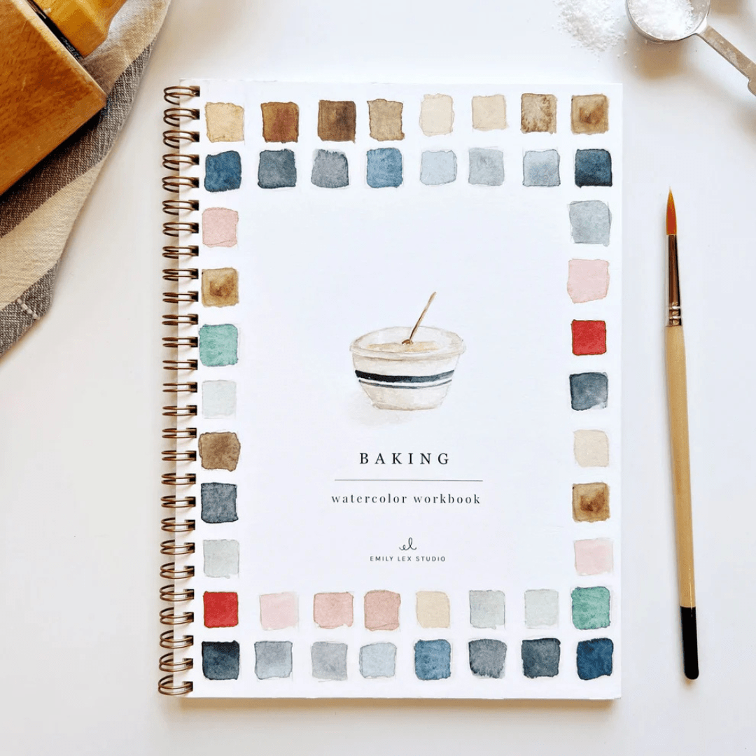 Emily Lex Studio Baking Watercolor Workbook + Paint - emily lex studio