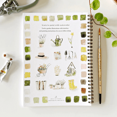 Emily Lex Studio Garden Watercolor Workbook + Paint - emily lex studio