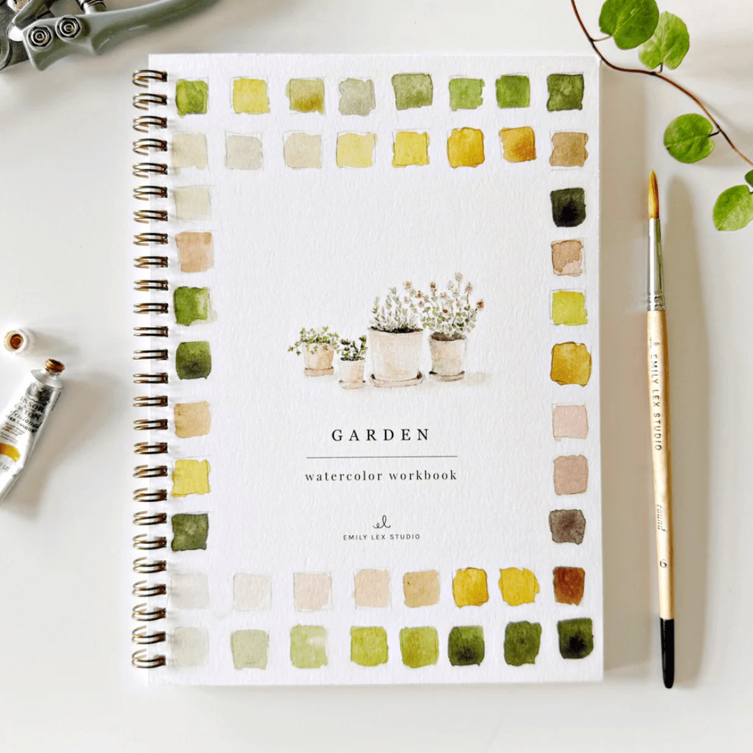 Emily Lex Studio Garden Watercolor Workbook + Paint - emily lex studio