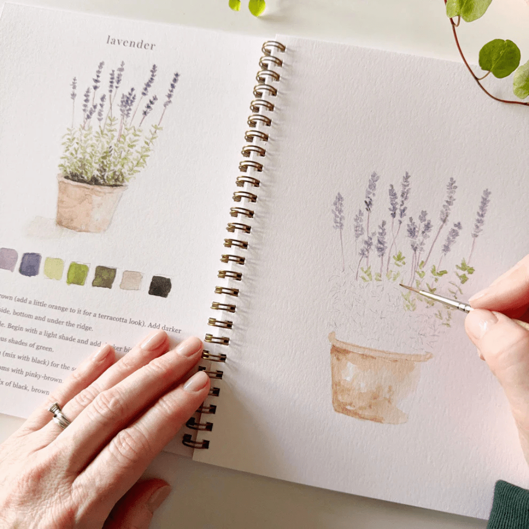 Emily Lex Studio Garden Watercolor Workbook + Paint - emily lex studio
