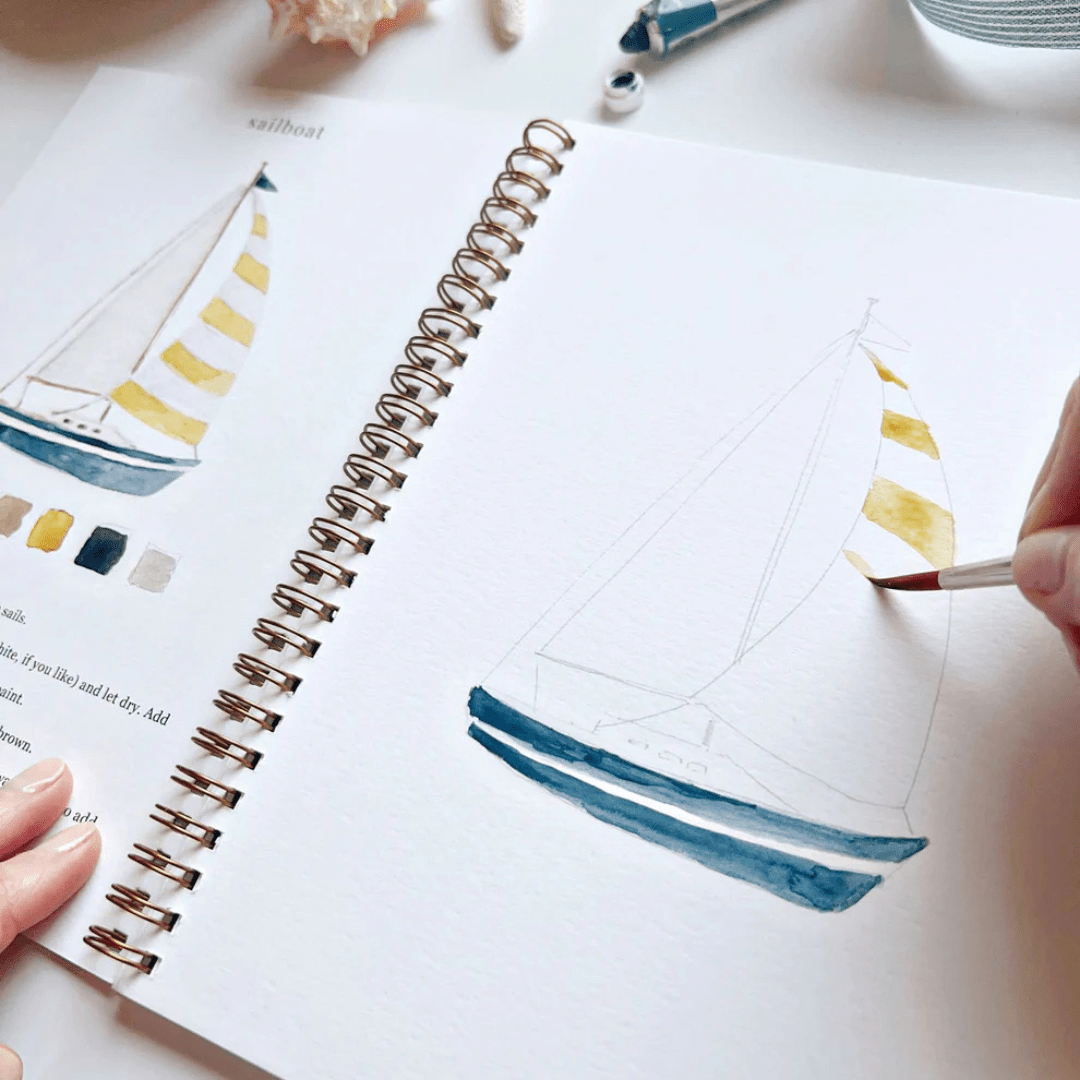 Emily Lex Studio Seaside Watercolor Workbook + Paint - emily lex studio