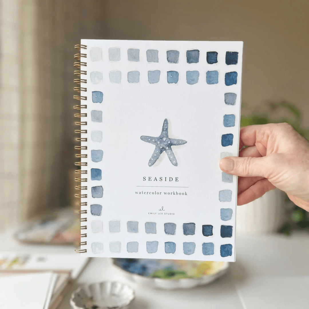 Emily Lex Studio Seaside Watercolor Workbook + Paint - emily lex studio