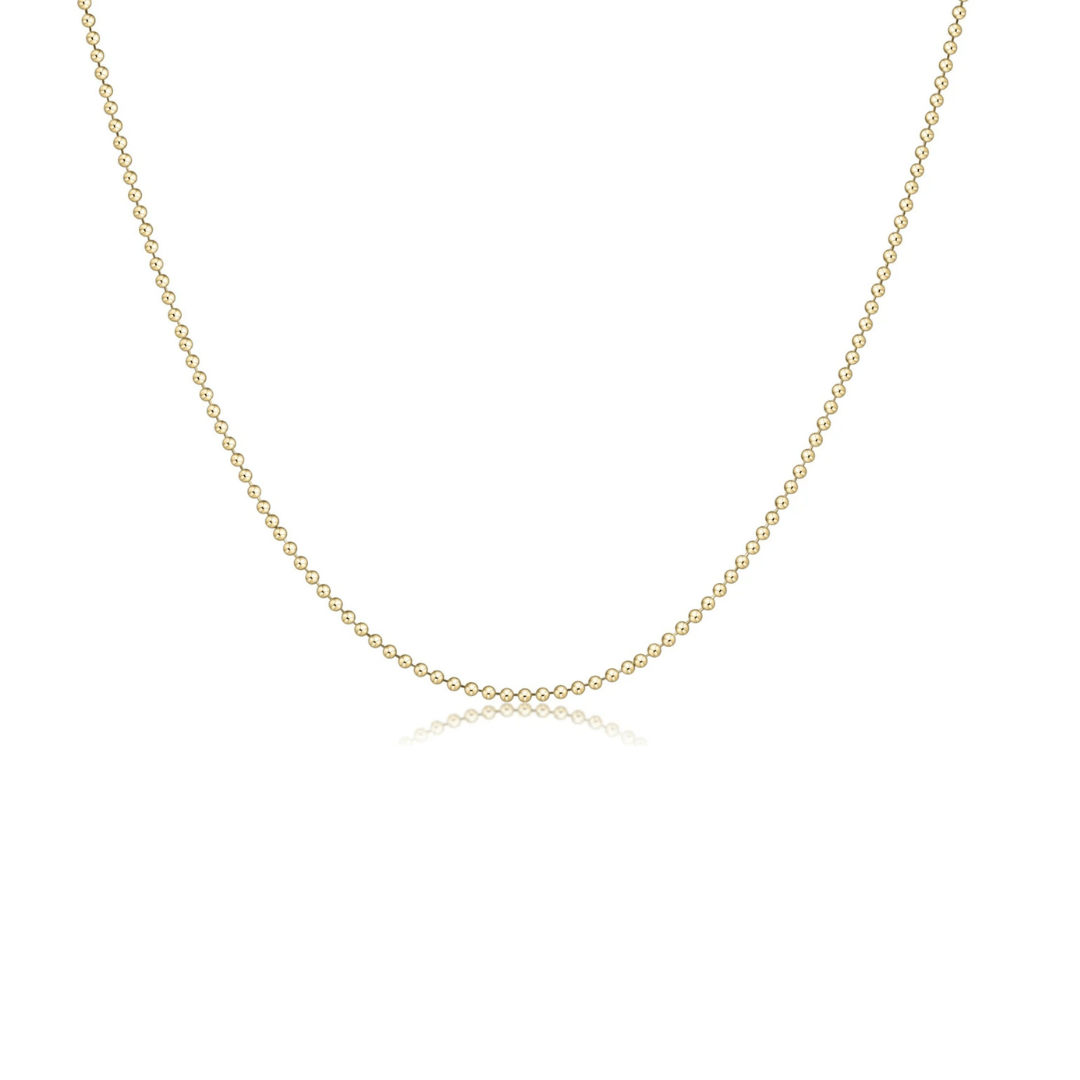 Enewton 17" Choker Classic Beaded Chain - Gold - Enewton