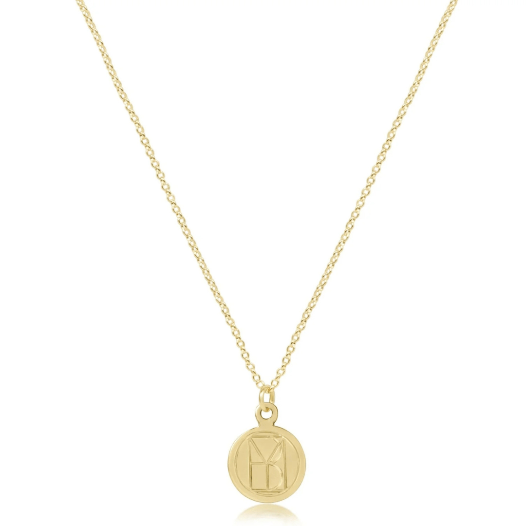 Enewton Be You Small Gold Disc Necklace - Enewton