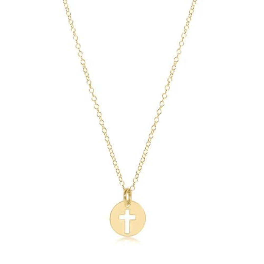 Enewton Blessed Small Gold Disc Necklace - 16" - Enewton