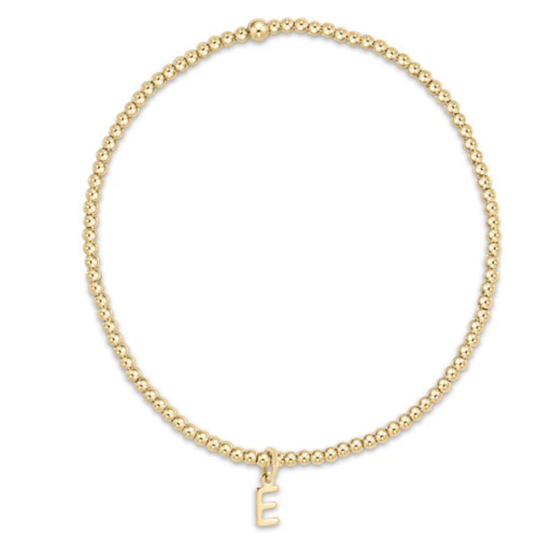 Enewton Classic Gold 2mm Bracelet - Respect Gold Charm - Enewton