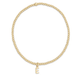 Enewton Classic Gold 2mm Bracelet - Respect Gold Charm - Enewton