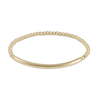 Enewton Classic Gold Bliss Bar Textured Bracelet - Enewton