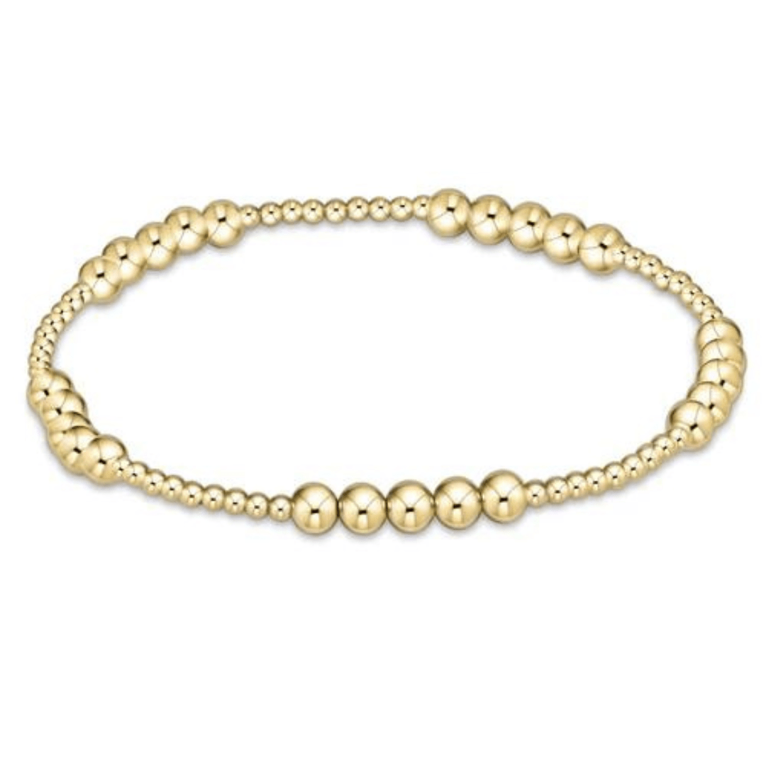 Enewton Classic Gold Blissful Bead Bracelet - 2mm/4mm - Enewton