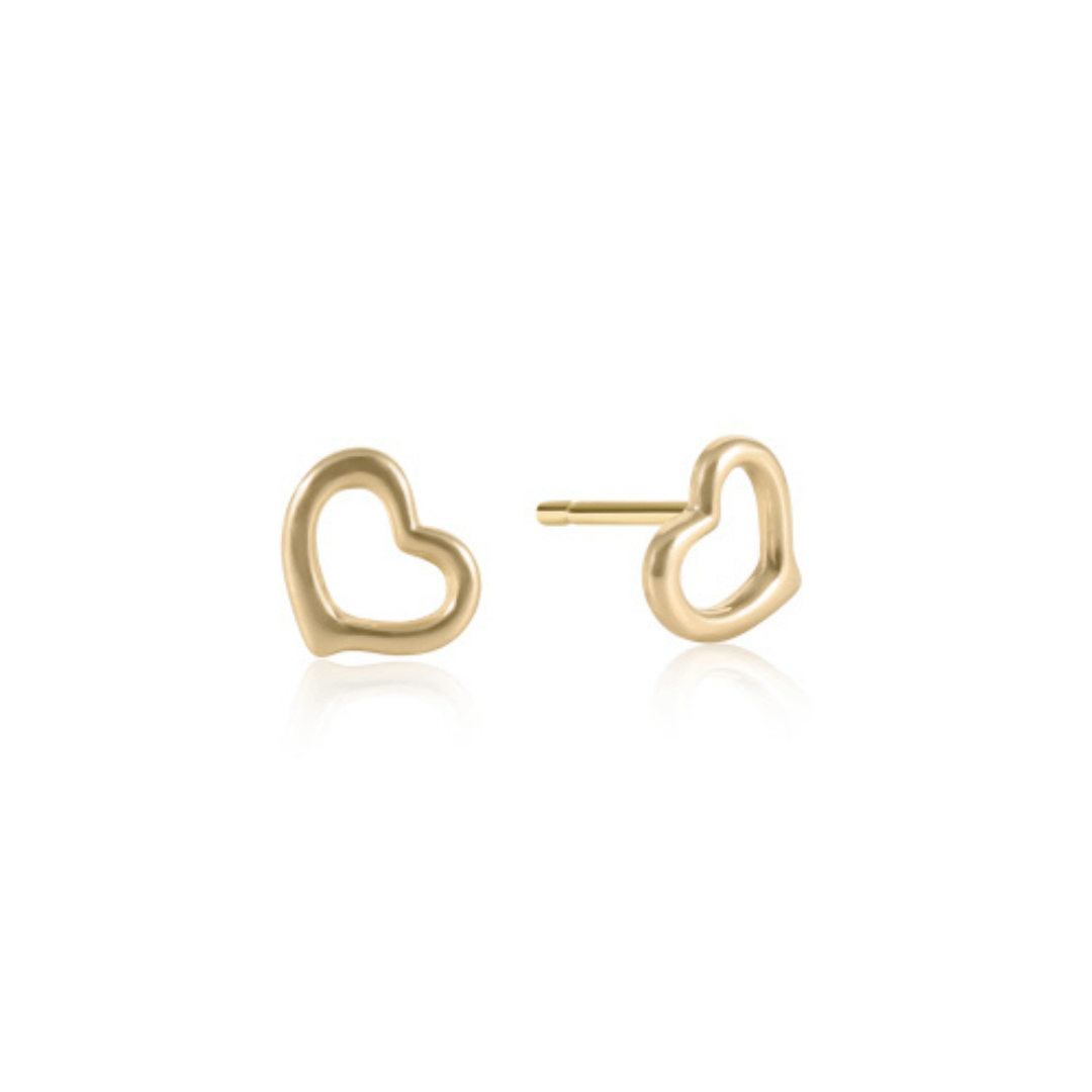 Enewton Classic Gold Love Stud Earrings - Enewton