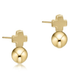 Enewton Classic Gold Signature Cross Stud Earrings - Enewton