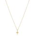 Enewton Classic Gold Small Beaded Signature Cross Necklace - Enewton