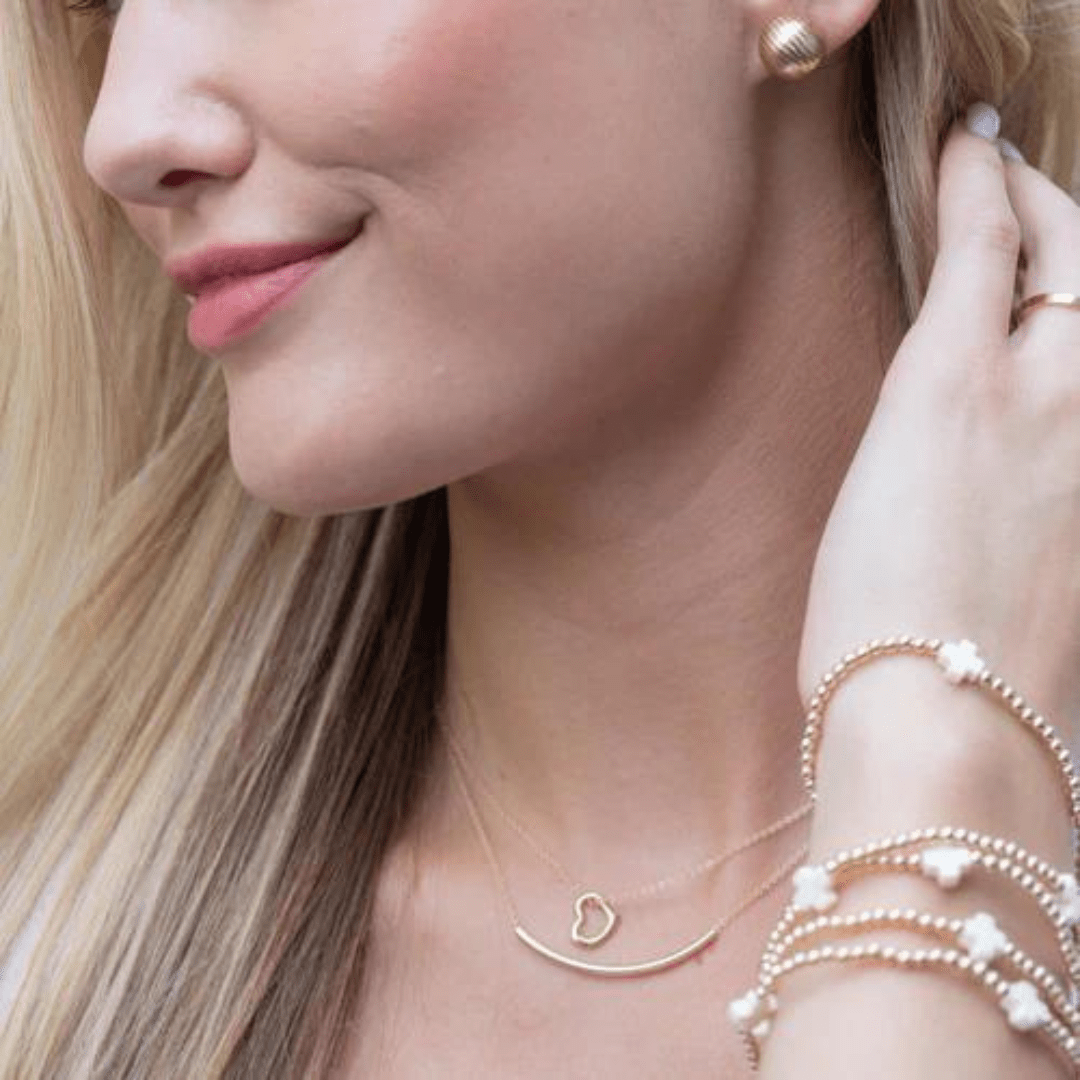 Enewton Classic Gold Small Bliss Bar Necklace - Enewton