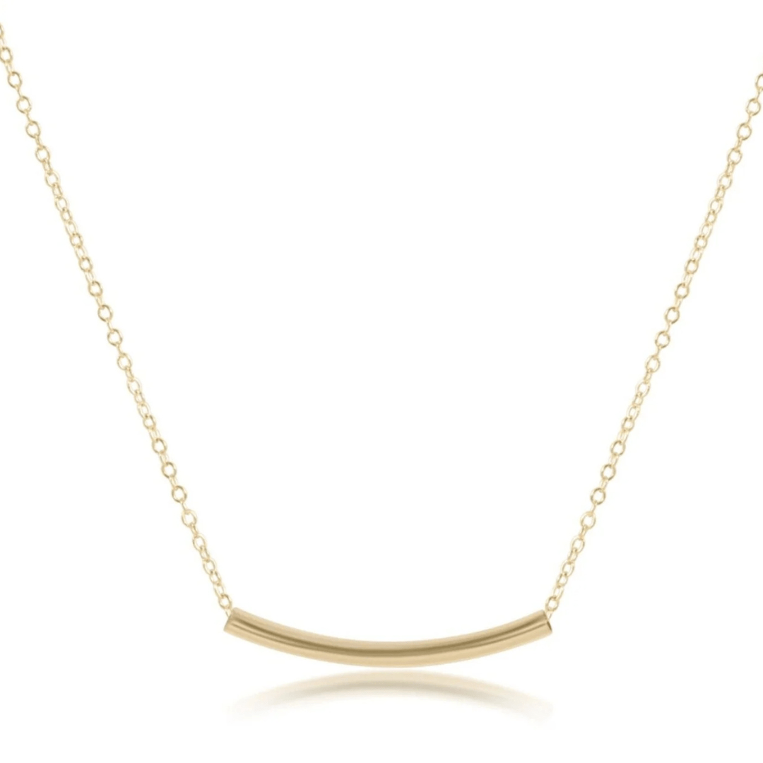 Enewton Classic Gold Small Bliss Bar Necklace - Enewton