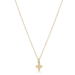 Enewton Classic Gold Small Signature Cross Necklace - Enewton