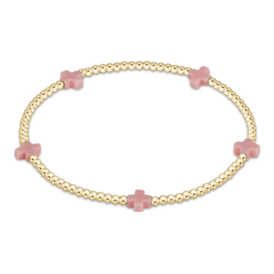 Enewton egirl Signature Cross Small Gold Pattern 2mm Bracelet - Enewton