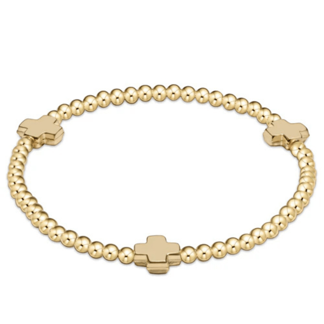 Enewton Extends Signature Cross Gold Bracelet - 3mm - Gold - Enewton