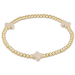 Enewton Extends Signature Cross Gold Bracelet - 3mm - Off White - Enewton