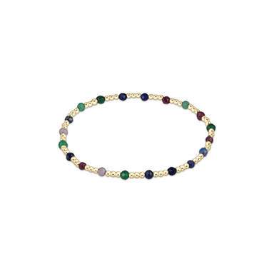 Enewton Gemstone Gold Sincerity Pattern 3mm Bead Bracelet - Hot Mess FW25 - Enewton
