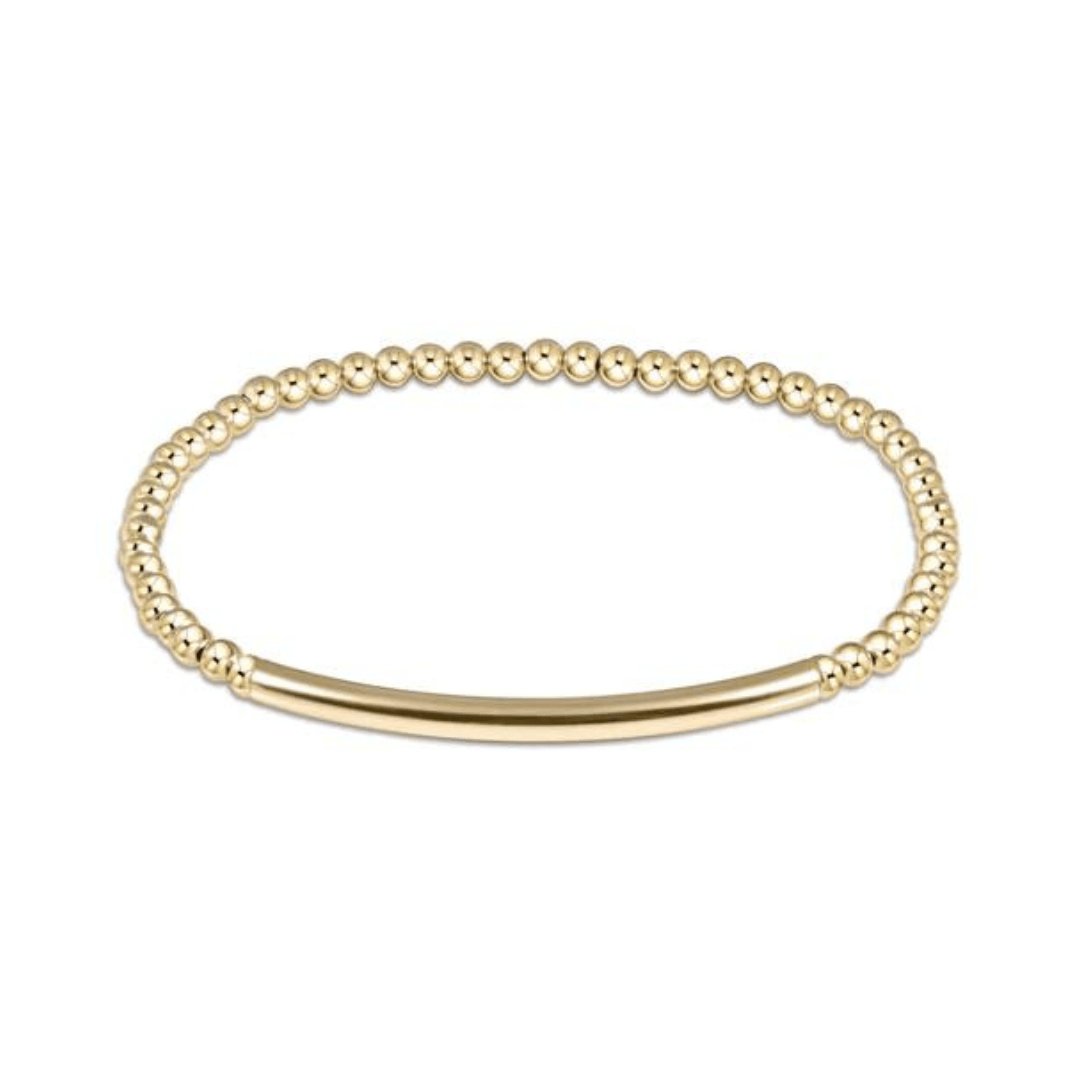 Enewton Gold Classic Smooth Bliss Bar Bracelet - 3mm - Enewton