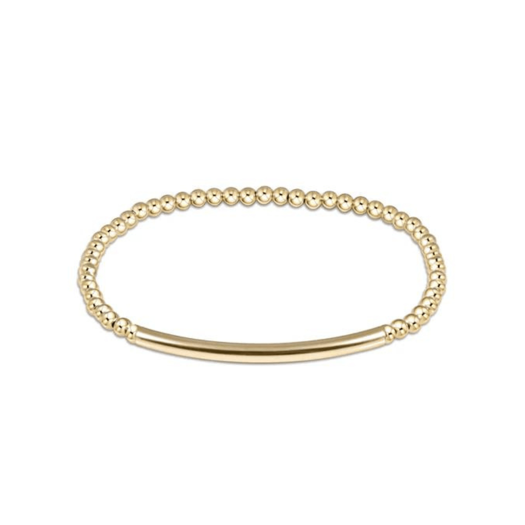 Enewton Gold Classic Smooth Bliss Bar Bracelet - 3mm - Enewton