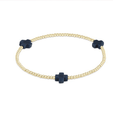 Enewton Gold Signature Cross Bracelet - 2mm - Enewton