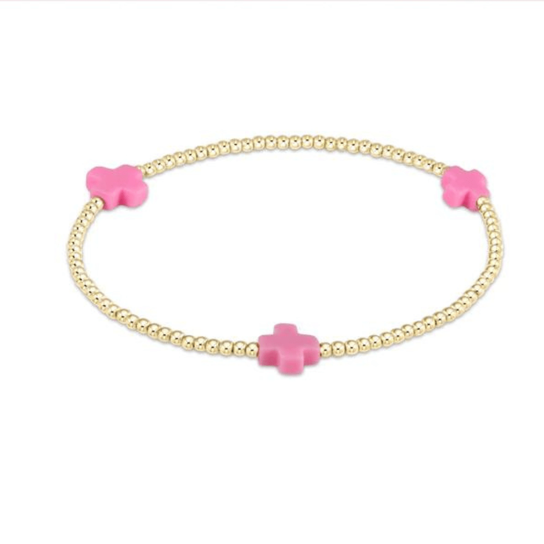 Enewton Gold Signature Cross Bracelet - 2mm - Enewton