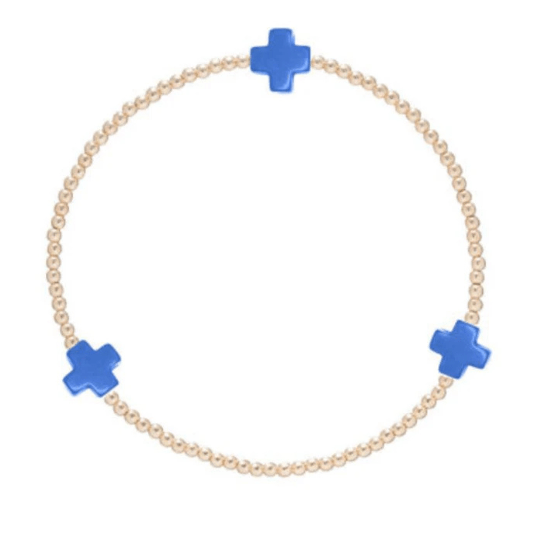 Enewton Gold Signature Cross Bracelet - 2mm - Enewton