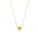 Enewton Gold Signature Cross Necklace - Canary - Enewton