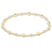 Enewton Gold Sincerity Pattern 4mm Bracelet - Pearl - Enewton
