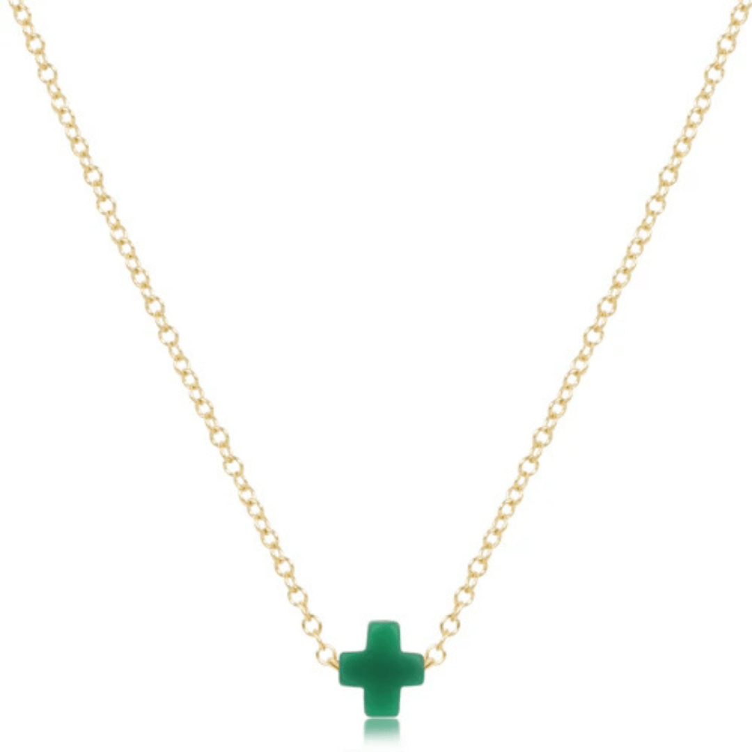 Enewton Gold Small Signature Cross Necklace - Enewton