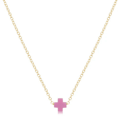 Enewton Gold Small Signature Cross Necklace - Enewton