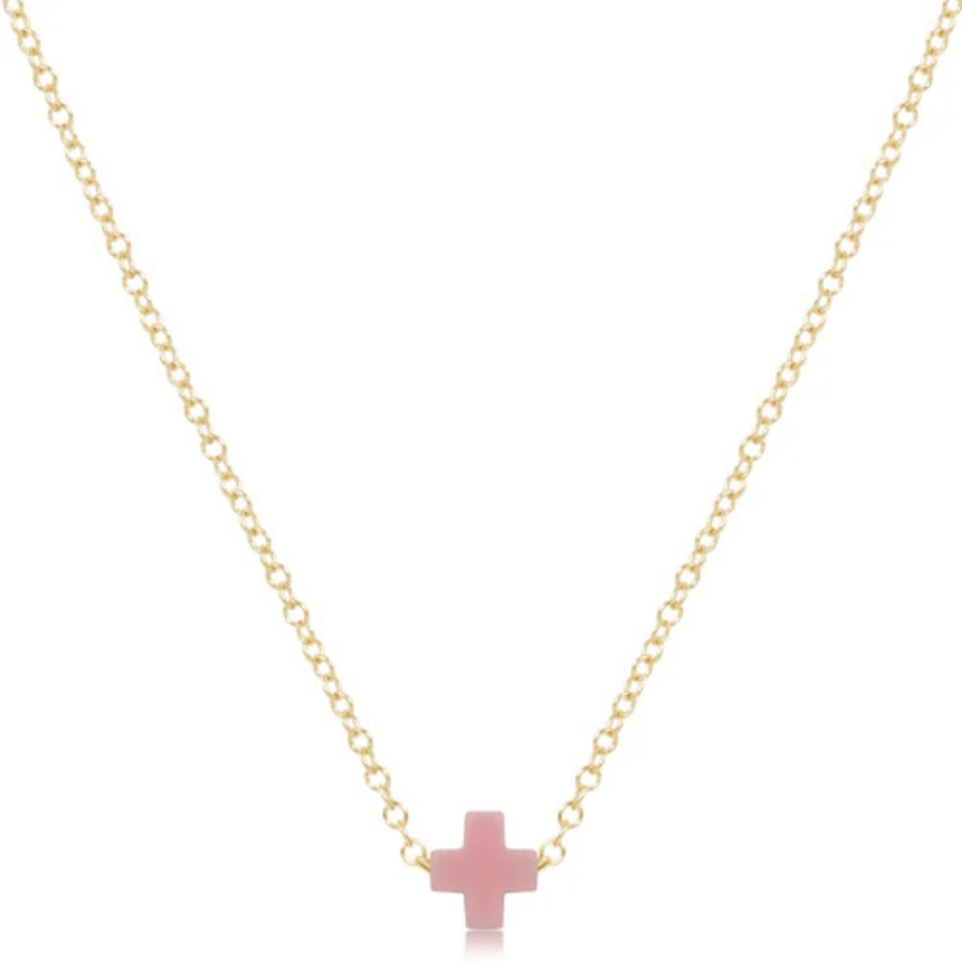 Enewton Gold Small Signature Cross Necklace - Enewton