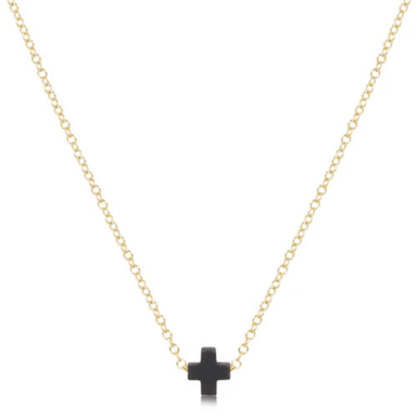 Enewton Gold Small Signature Cross Necklace - Enewton