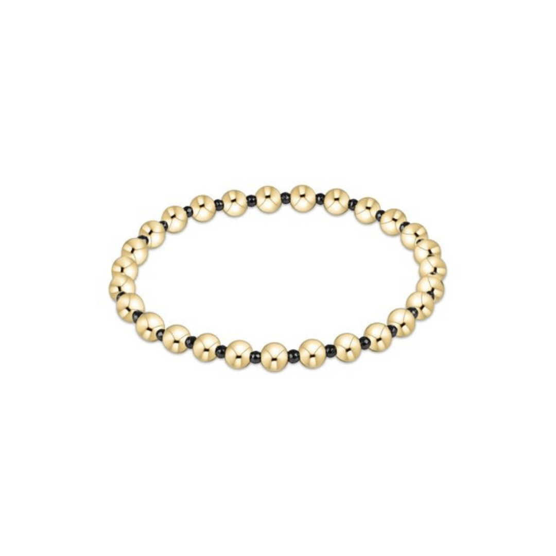 Enewton Grateful Pattern 5mm Bead Bracelet - Faceted Hematite - Enewton