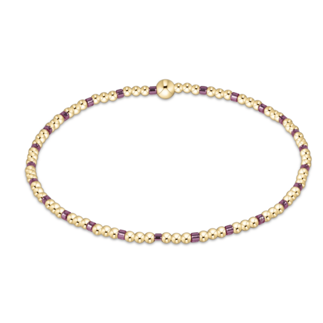 Enewton Hope Sincerity Pattern 2mm Bead Bracelet - Pink Metallic - Enewton