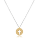 Enewton Mixed Metal Blessed Gold Disc Necklace - Enewton