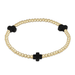 Enewton Signature Cross Gold Pattern 3mm Bracelet - Enewton