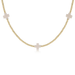 Enewton Signature Cross Pattern Necklace - Off - White - 2mm - Enewton
