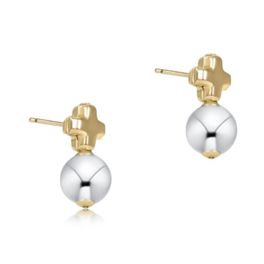 Enewton Signature Cross Small Mixed Metal Stud - Classic Sterling - Enewton