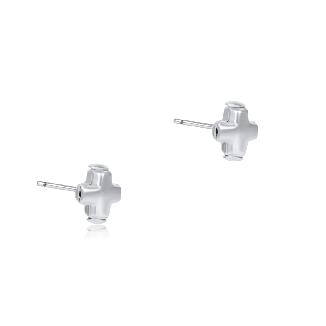 Enewton Signature Cross Small Sterling Stud - Sterling - Enewton