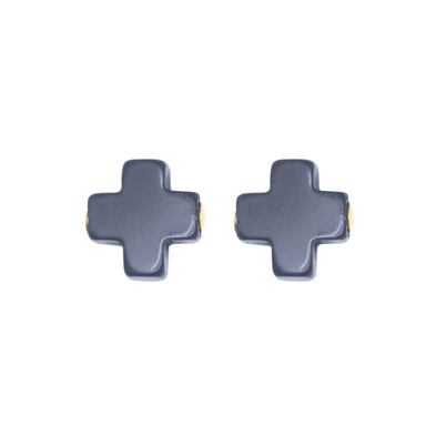 Enewton Signature Cross Stud - Navy - Enewton