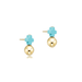Enewton Signature Cross Turquoise Stud - Gold - Enewton